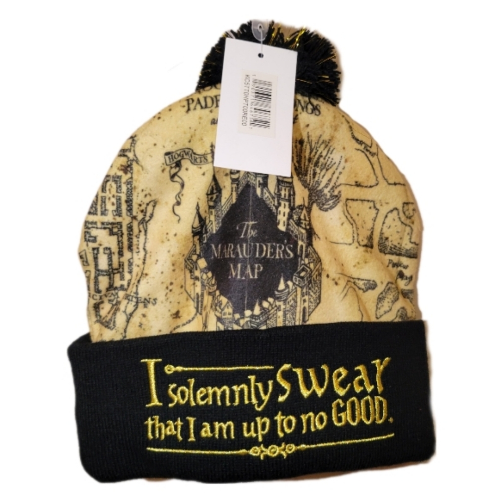 Harry Potter Marauders Map Fur Pom Benie